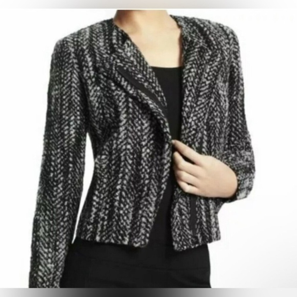 Cabi Osprey Mockingbird Moto Wool Blend size 12